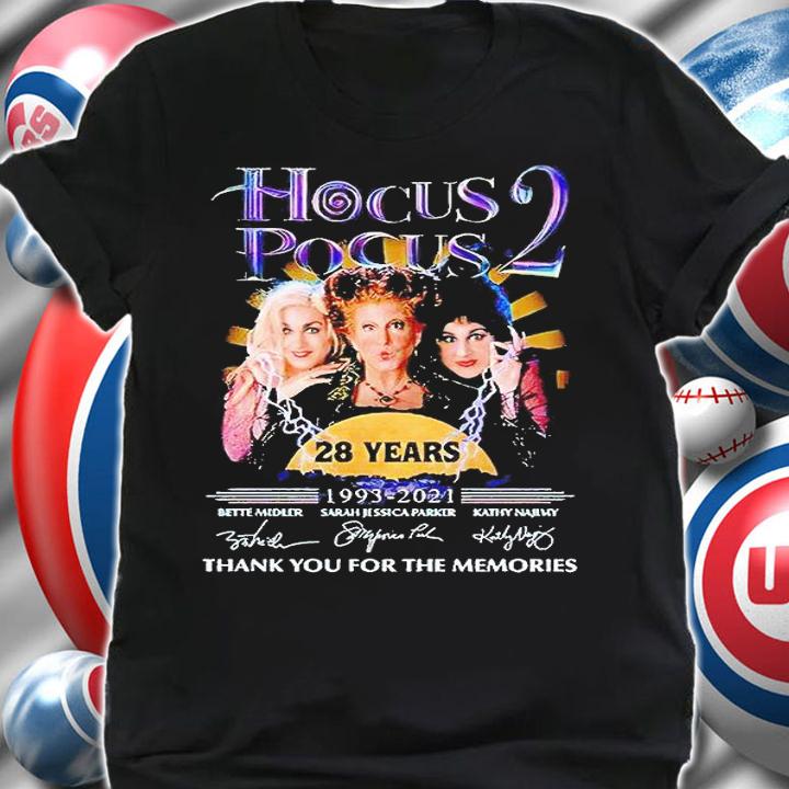 Hocus Pocus 2 28 years 1993-2021 thank You for the memories signature T-shirt