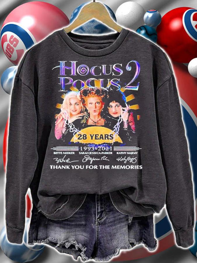 Hocus Pocus 2 28 years 1993-2021 thank You for the memories signature T-shirt