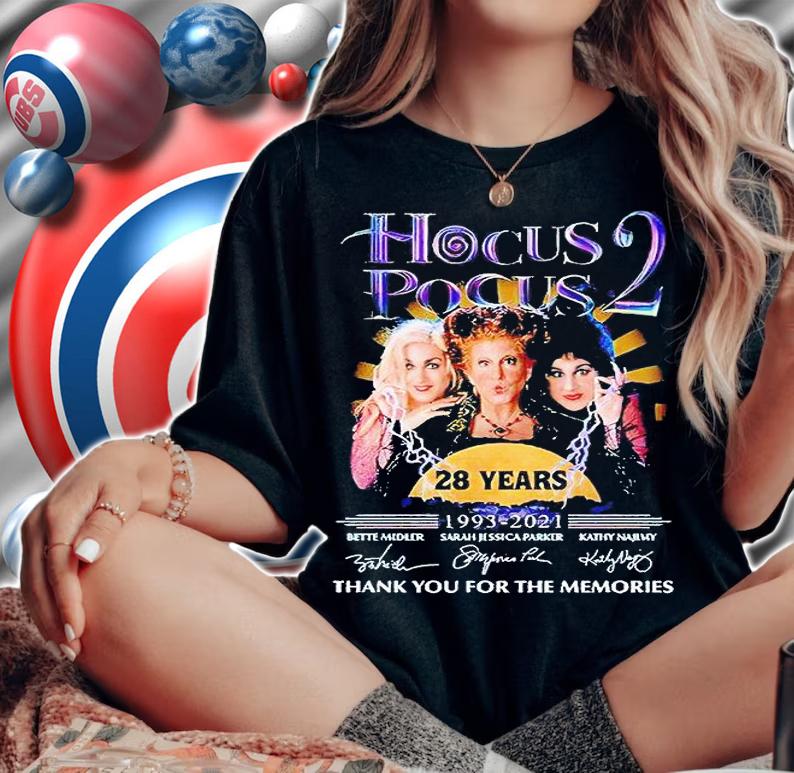 Hocus Pocus 2 28 years 1993-2021 thank You for the memories signature T-shirt
