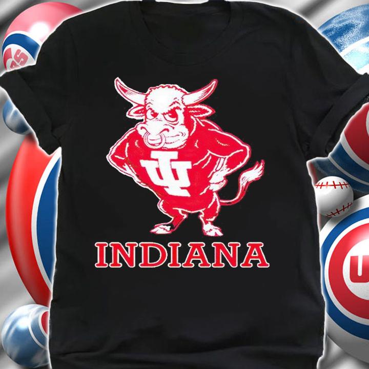 Indiana Hoosiers football Gaur logo T-shirt shirt