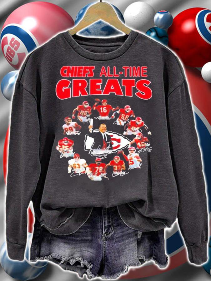 Kansas City Chiefs all time greats t-shirt sweatshirt