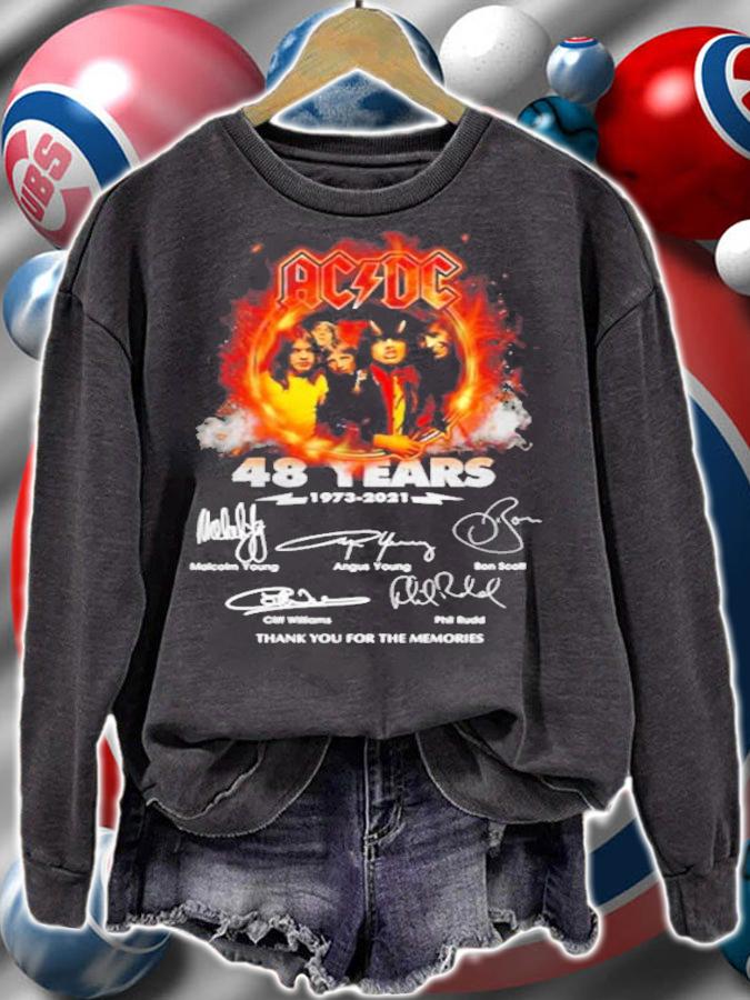 ACDC 48 years 1973 2021 thank you for the memories shirt sweatshirt