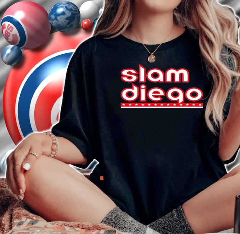 San Diego baseball Slam Diego USA flag shirt