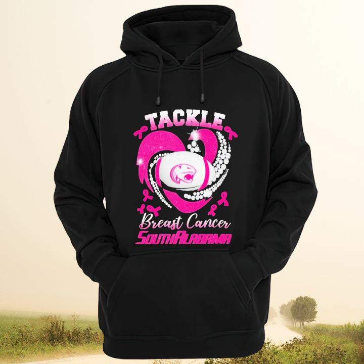 Tackle Breast Cancer Awareness South Alabama Jaguars Football T-Shirt hoodie