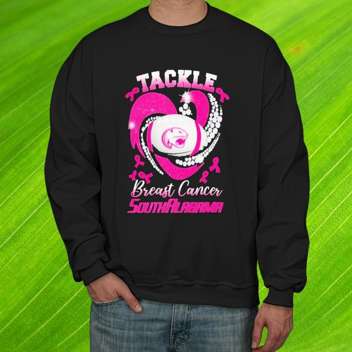Tackle Breast Cancer Awareness South Alabama Jaguars Football T-Shirt sweatshirt