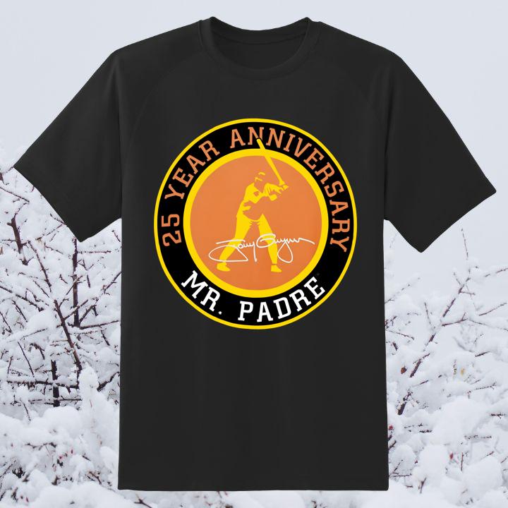 25 Years Anniversary Tony Gwynn Mr. Padre Legends Padres Baseball Shirt