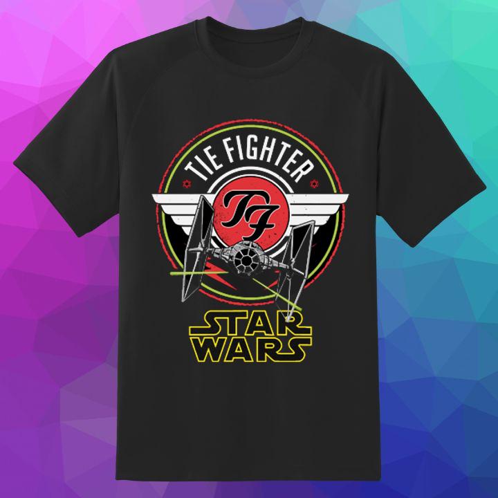 Foo Fighter Star Wars Ship T-Shirt - Unique Design for Fans, Shop Now!