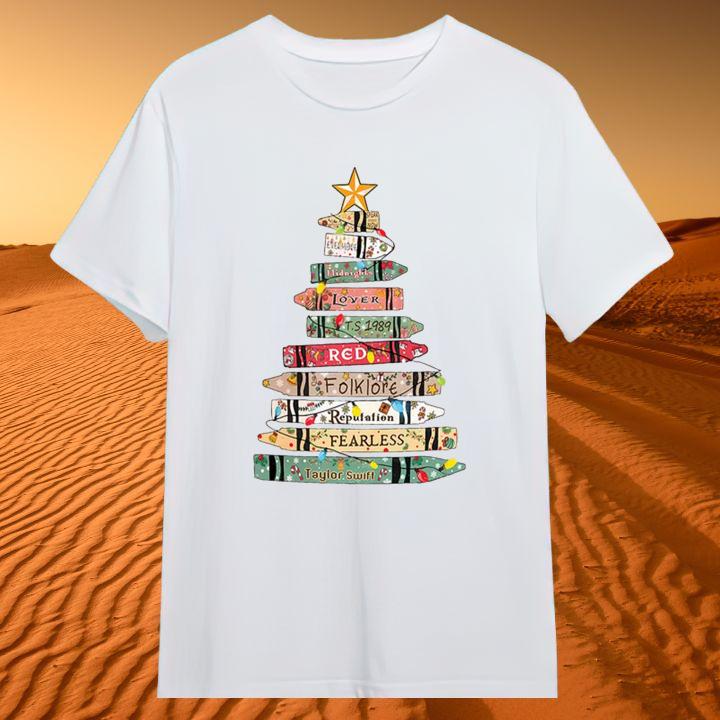 Hot Taylor Swift Eras Christmas Album Version Swiftmas T-Shirt