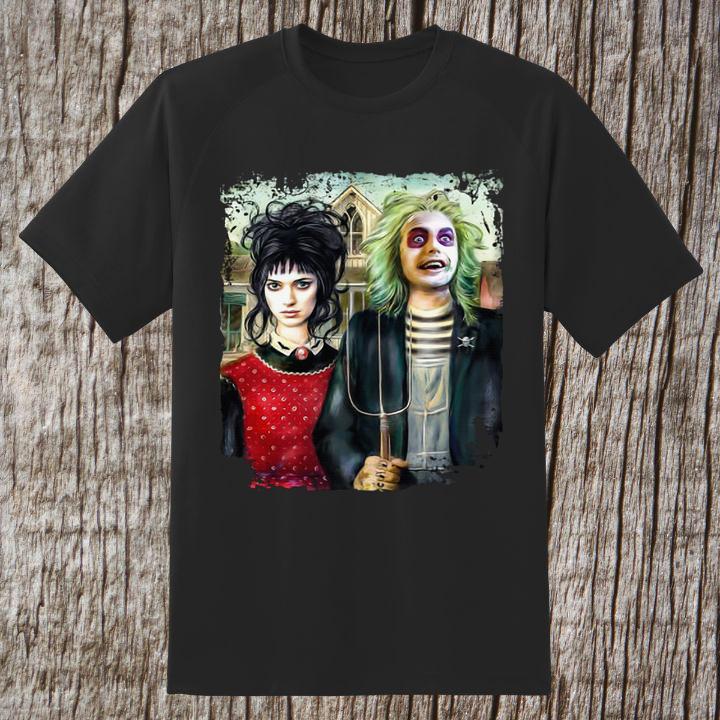 Official American Gothic Beetlejuice Lydia Deetz Halloween T-Shirt