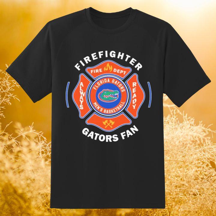 Fire Dept Florida Gators Logo Football Firefighter T-Shirt