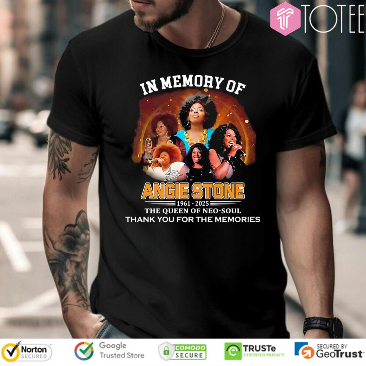 In Memory Of Angie Stone 1961-2025 RIP The Queen Of Neo Soul T-Shirt