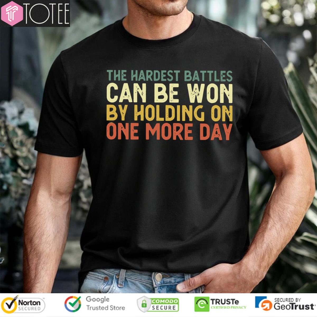 Conquer Doubt: The Hardest Battles Can Be Won T-Shirt