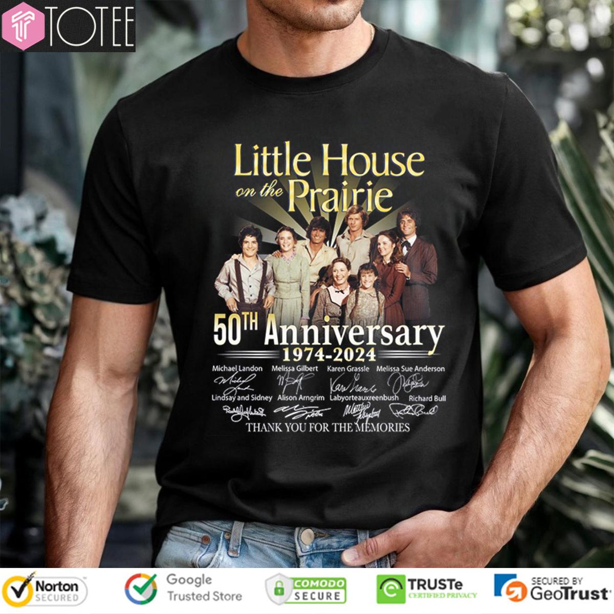 Little House On The Prairie 50Th Anniversary Thank You For The Memories T-Shirt