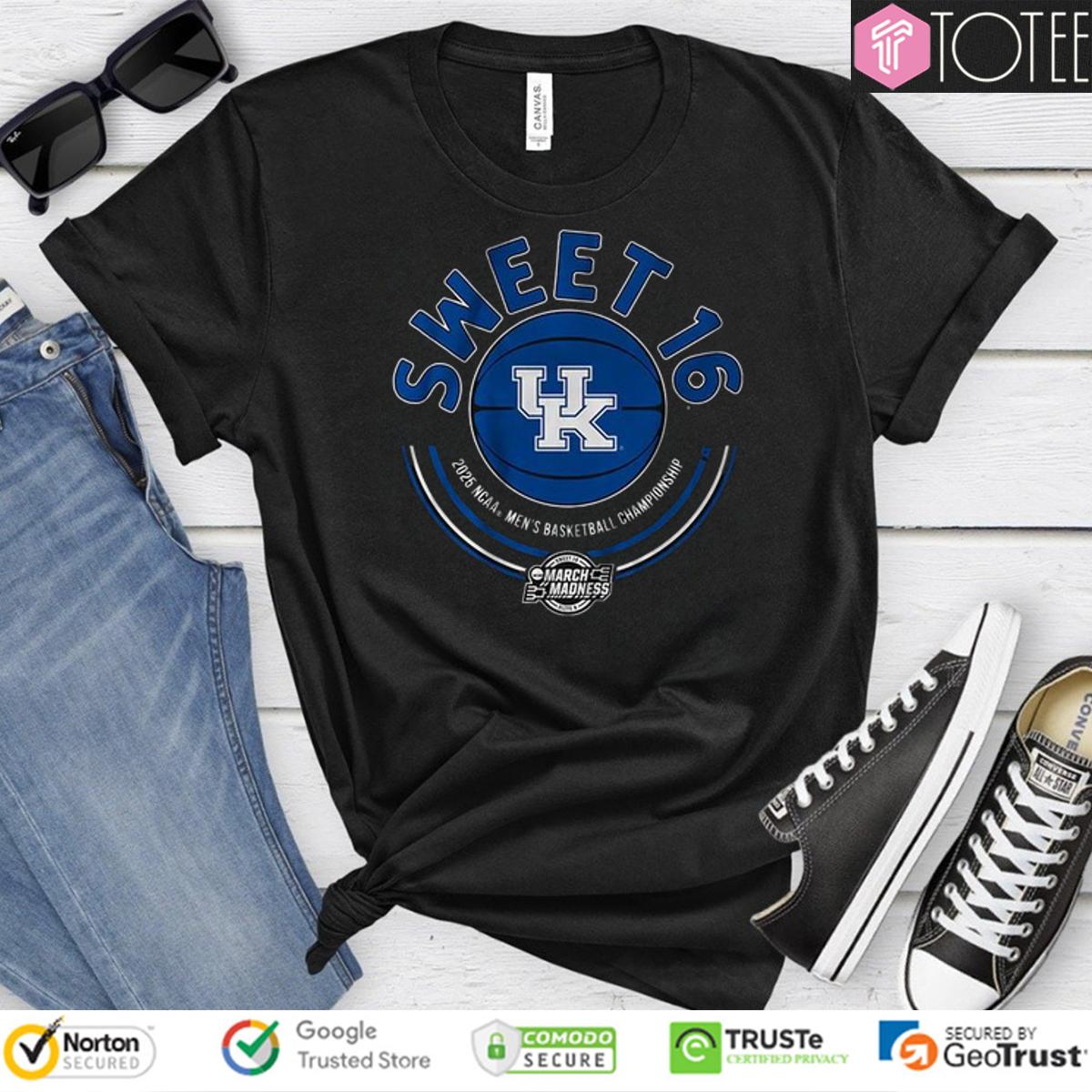 Kentucky Wildcats Sweet Sixteen 2025 NCAA Men's Basketball Championship Shirt